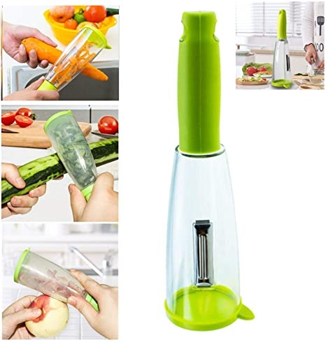 Fruit Vegetable Peeler With Tube Storage