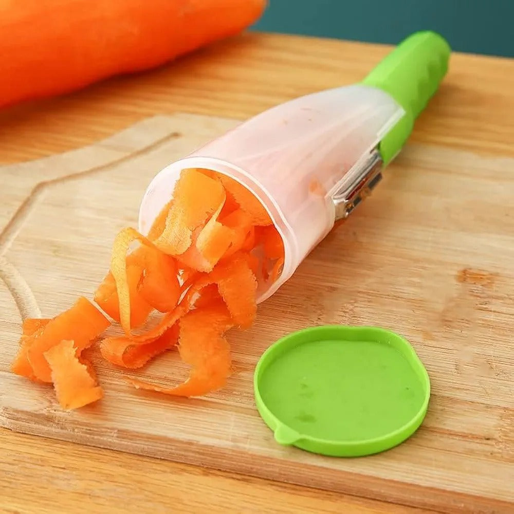 Fruit Vegetable Peeler With Tube Storage