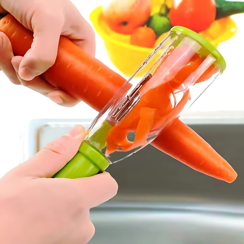 Fruit Vegetable Peeler With Tube Storage